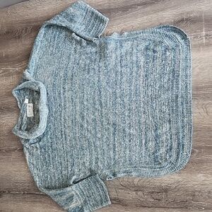 Anthropologie Field Flower Marled Cowl Neck Knit Sweater Small